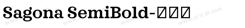 Sagona SemiBold字体转换